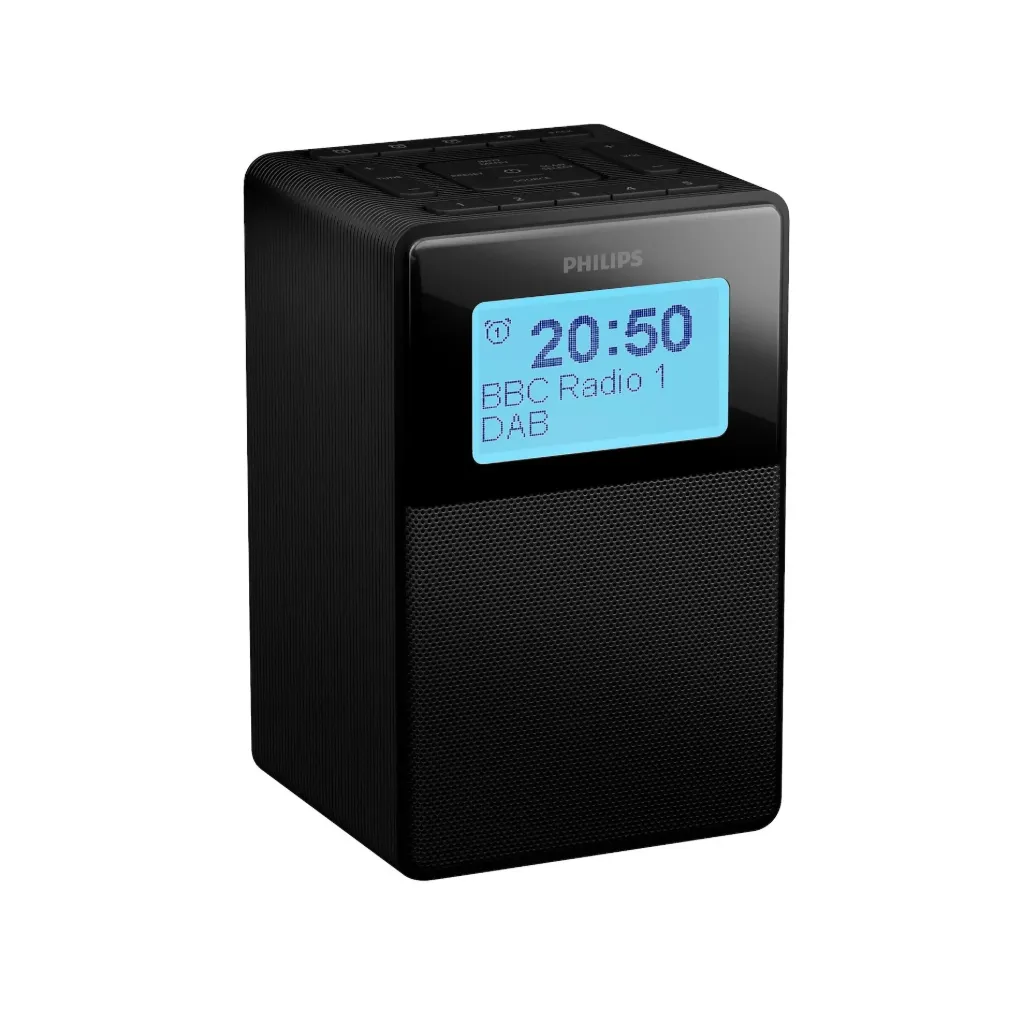 [150727] Philips Tar5100 Dab+ Fm Clock Radio Bluetooth Speaker in Black